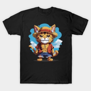 Cat straw hat T-Shirt